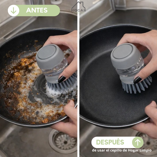 Cepillo con Dispensador de Jabón 2 en 1
