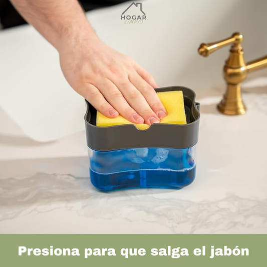 Dispenser de Detergente con Esponja 2 en 1