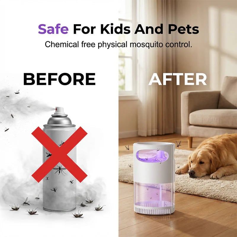 🦟🔥LAST DAY SALE 50% OFF-Mosquito Killer Lamp – quiet, USB, chemical-free. 50K+ sold! 🔇🌙