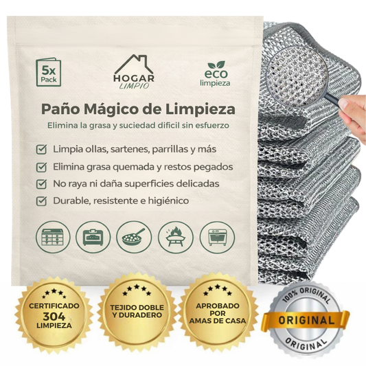 Paño de limpieza metálico multifunción