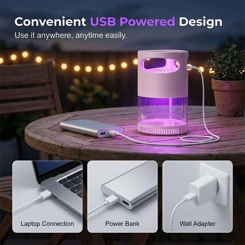 🦟🔥LAST DAY SALE 50% OFF-Mosquito Killer Lamp – quiet, USB, chemical-free. 50K+ sold! 🔇🌙